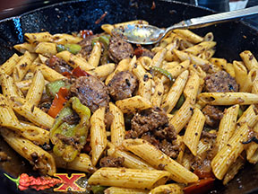 pasta works well for spicy dish meals